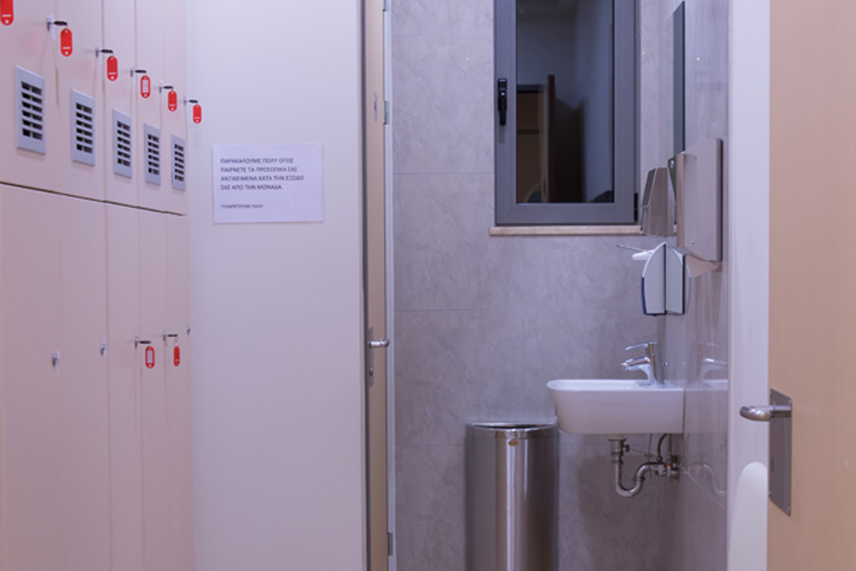 Changing rooms for patients